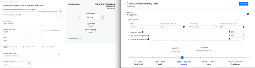 cleaning rates and prices